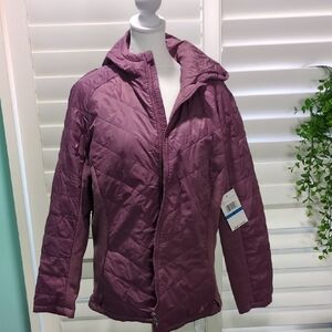 NWT Spyder Women's Mauve Quilted Puffer Purple Jacket